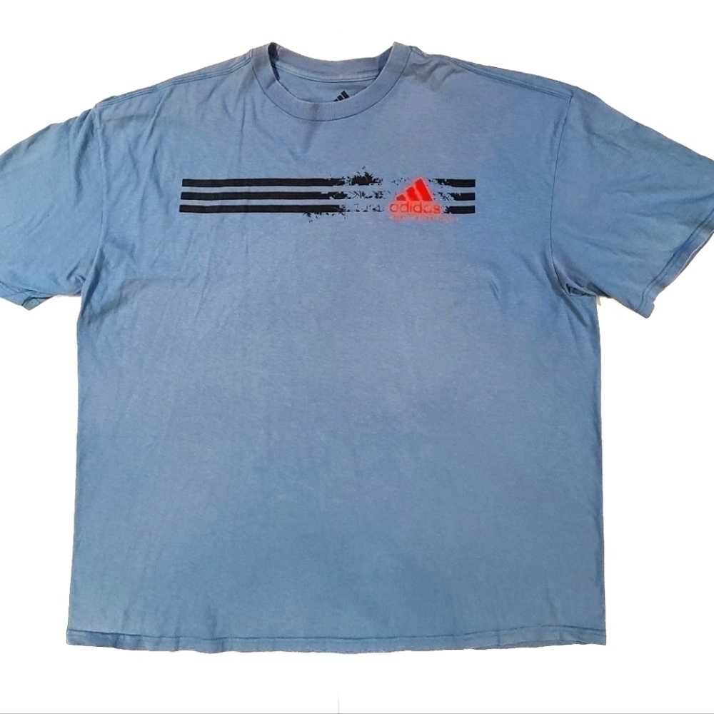 𝅺adidas Light Blue Vintage T-Shirt